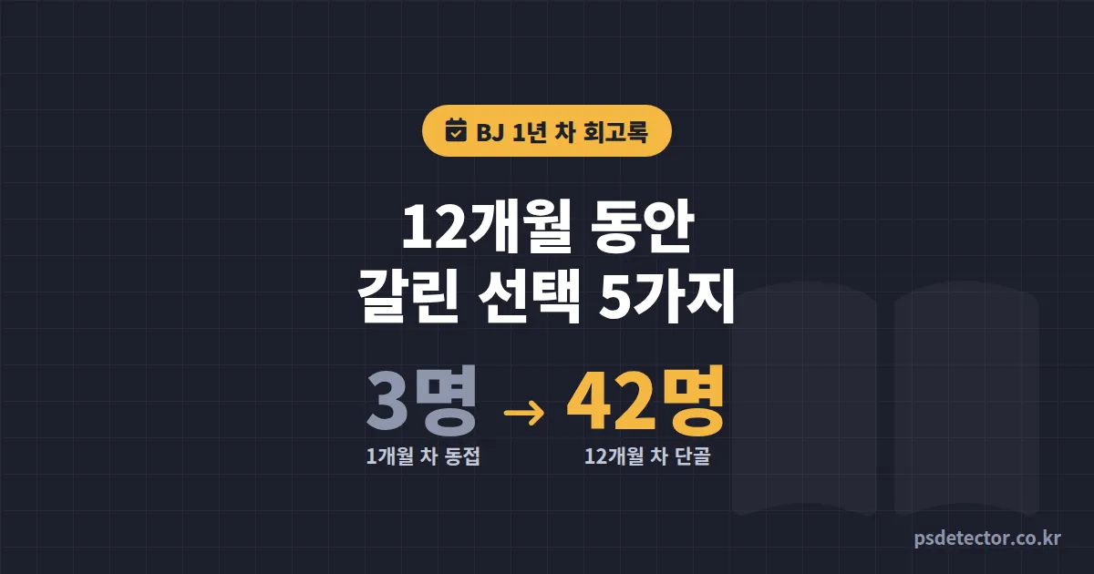 BJ 1년 차 회고록, 동접 3명으로 시작해 단골 42명 남기기까지 12개월 동안 갈린 선택 5가지