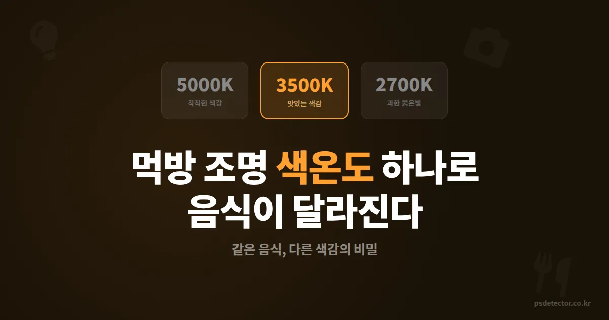 먹방 조명 맛있어 보이는 설정 3단계, 음식 색감이 확 달라지는 실전 세팅법