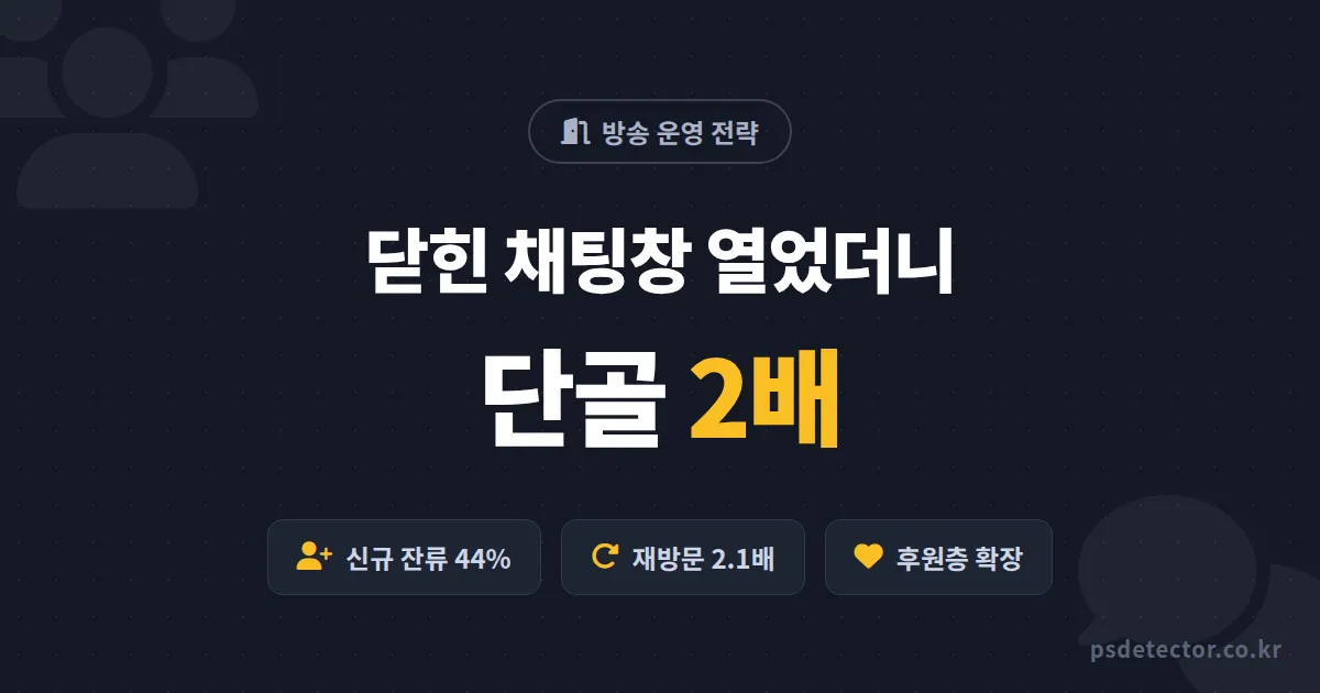 방송 다양성 포용성 왜 성장 지표일까, 닫힌 채팅창 열고 단골 2배 만든 BJ 2명의 실전 설계 루트