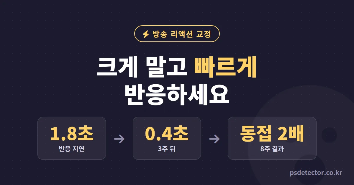 방송 리액션 자연스럽게 하는 법 왜 연습할수록 어색해질까, 과장 리액션 접고 동접 2배 만든 BJ 2명의 교정 루트