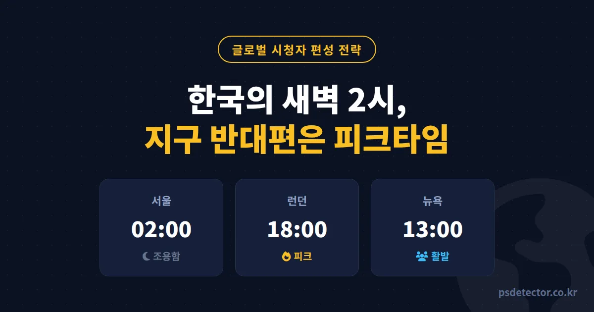 방송 시간대별 글로벌 시청자 언제 몰릴까, 새벽 2시로 옮겨 해외 시청자 3배 만든 BJ 2명의 편성 루트