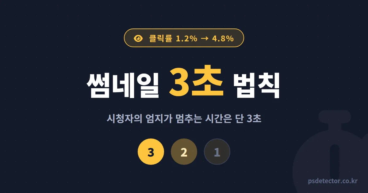 방송 썸네일 3초 법칙, 클릭률 1.2%에서 4.8%까지 올린 BJ 2명의 실전 수정 루트