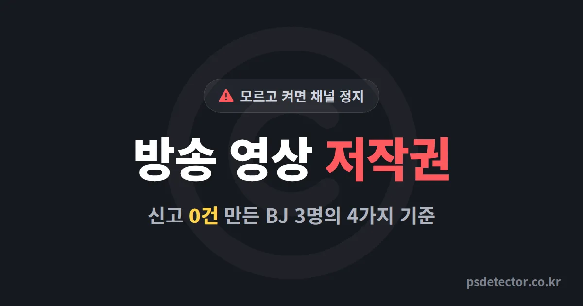 방송 영상 저작권 어디까지 괜찮을까, 게임·영화 틀다 정지당한 BJ 3명의 실전 회피 루트