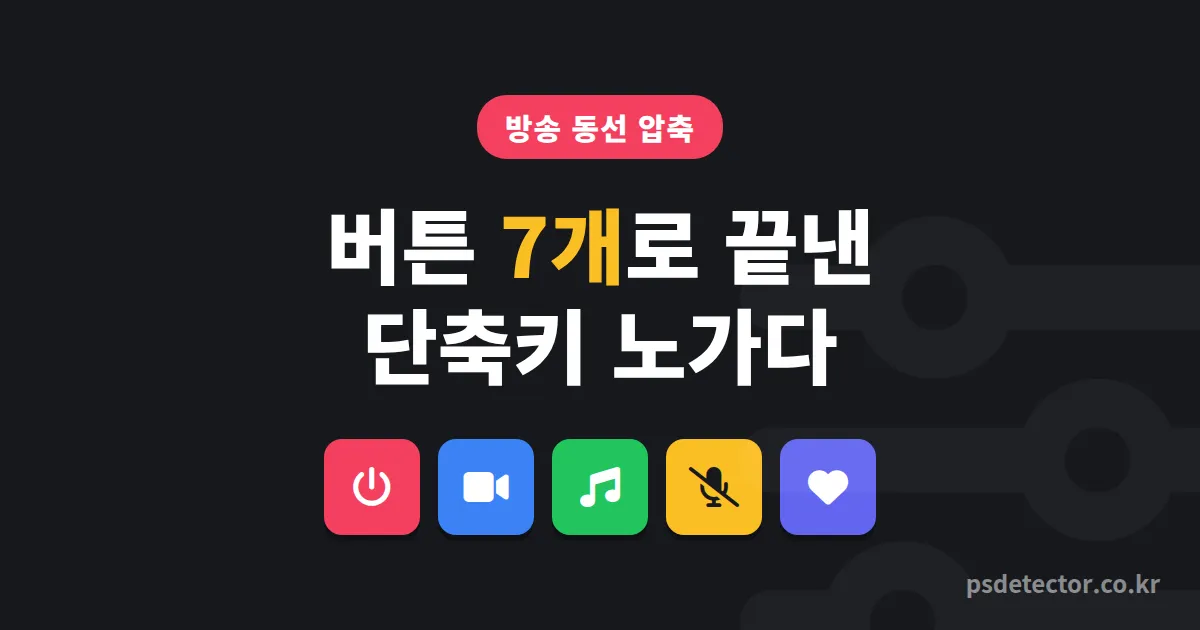 스트림덱 활용법 7단계, 단축키 노가다 끝낸 BJ 3명의 실전 버튼 세팅 루트