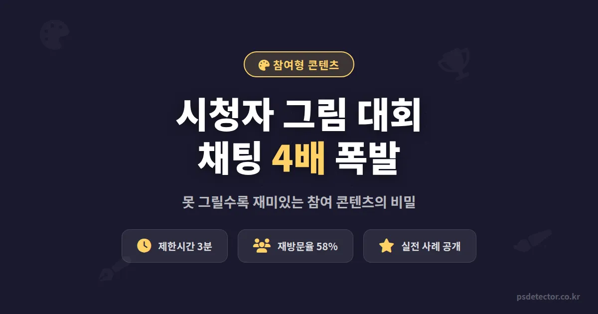 시청자 그림 대회 운영, 채팅 참여율 4배 높인 BJ 2명의 실전 기획법