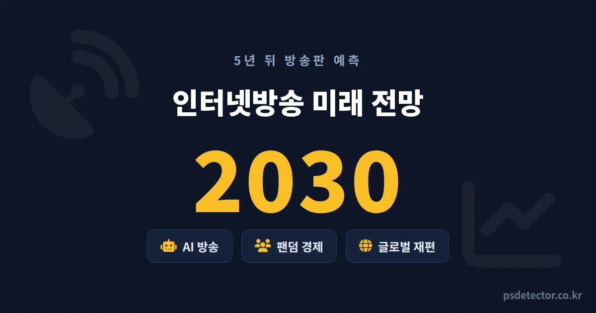 인터넷방송 미래 전망 2030, 5년 뒤에도 살아남을 BJ와 사라질 BJ를 가르는 신호 4가지