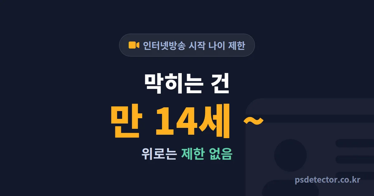 인터넷방송 시작 나이 제한 직접 확인한 BJ 3명, 미성년부터 50대까지 첫 송출 실전 루트
