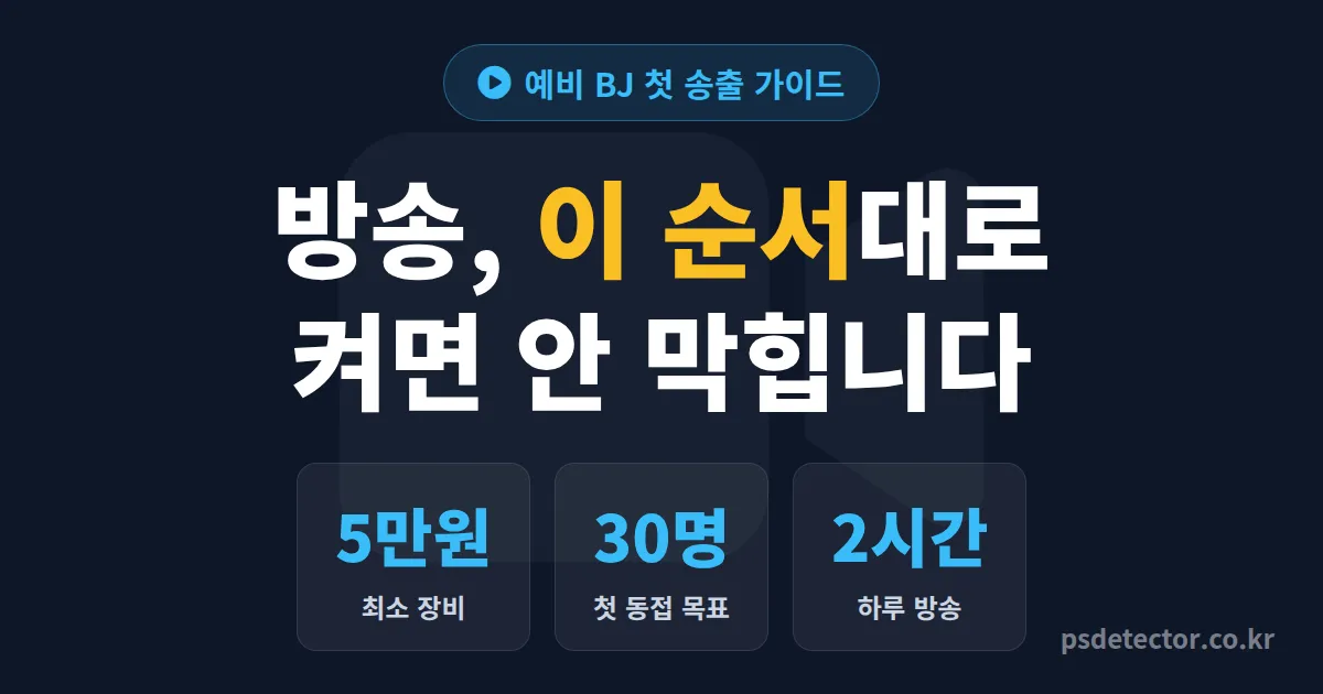 인터넷방송 시작하는 법, 동접 0명에서 첫 30명 모은 BJ 3명의 준비 루트