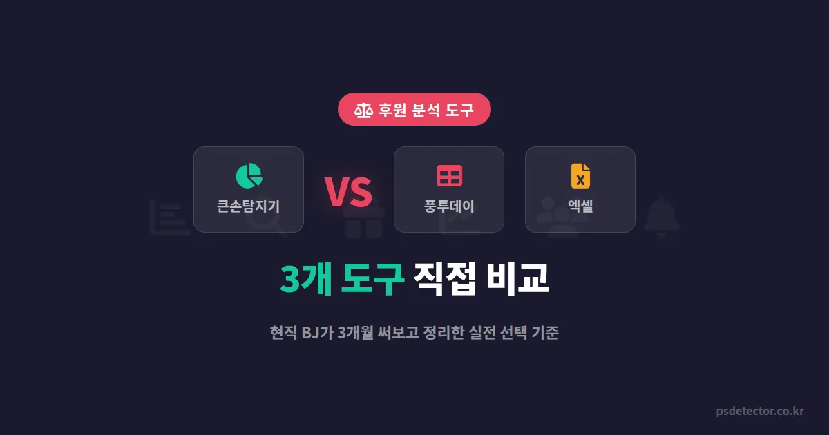 인터넷방송 후원 분석 도구 비교, 현직 BJ가 3개 툴 직접 써보고 정리한 실전 선택 기준