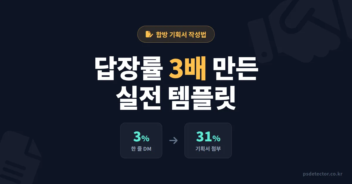 콜라보 방송 기획서 작성법 7단계, 합방 답장률 3배 높인 BJ들의 실전 템플릿