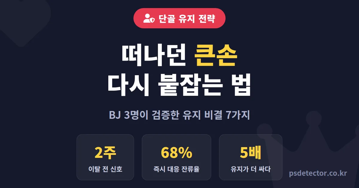 큰손 시청자 유지 비결 7가지, 떠나던 단골을 다시 붙잡은 BJ 3명의 실전 루트