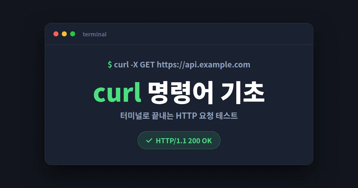curl 명령어 기초 완벽 가이드 - 개발자가 매일 쓰는 HTTP 요청 테스트 도구 사용법