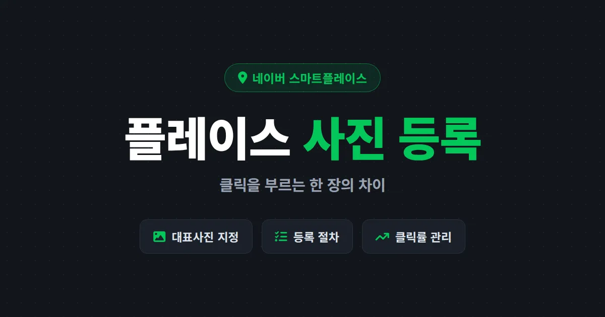 네이버 플레이스 사진 등록 방법 총정리 - 대표사진 선정부터 상위노출 관리까지