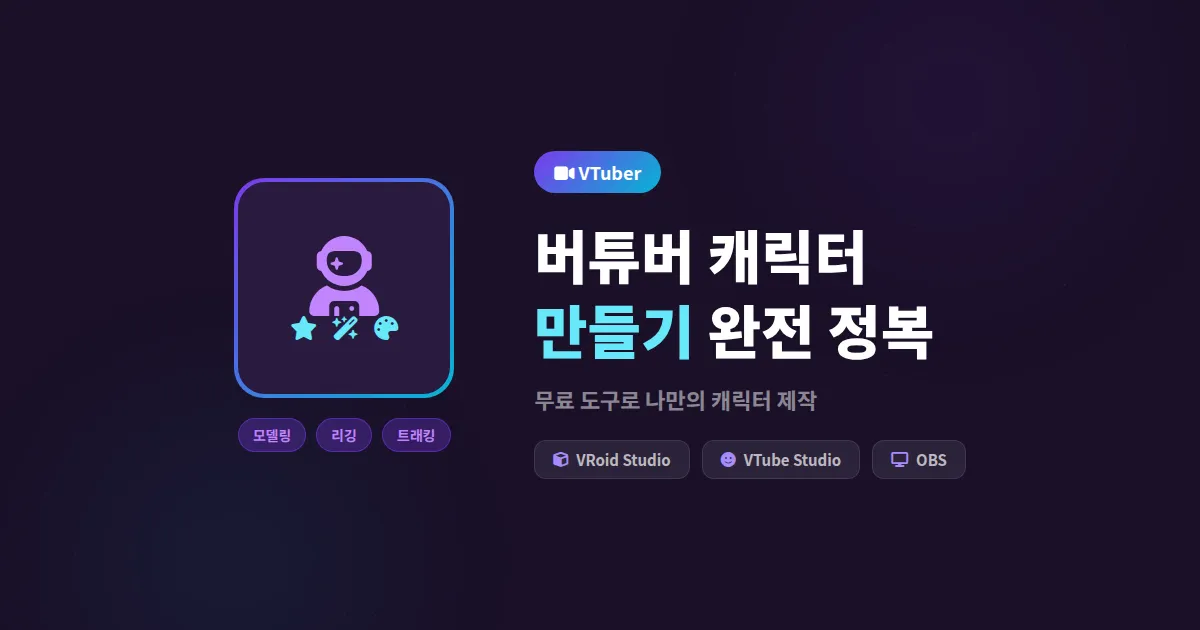 버튜버 설정 캐릭터 만들기 완전 정복 - 모델링부터 움직임 세팅까지