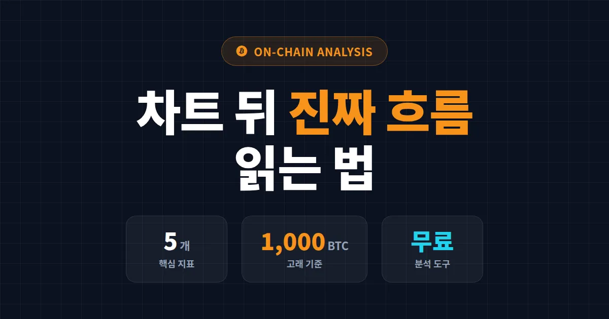 코인 온체인 분석 방법 완벽 정리 - 고래 지갑 추적부터 거래소 유출입까지 핵심 지표