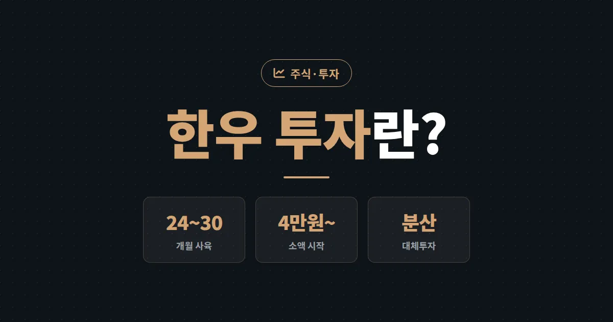 한우 투자란 무엇일까 - 위탁 사육 구조와 수익률, 위험 요소까지 완벽 정리